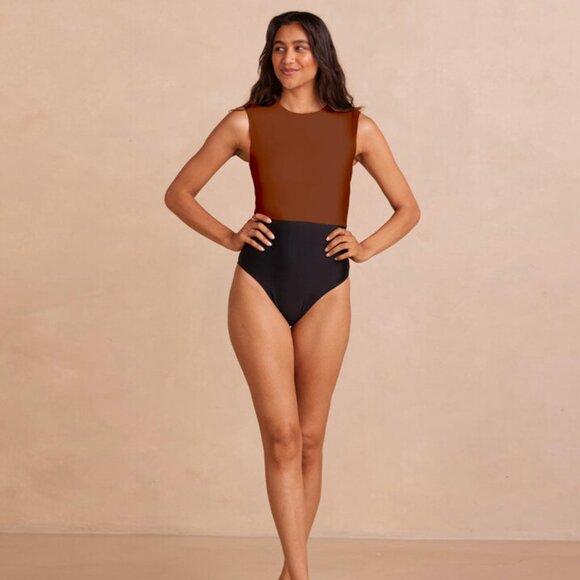 summersalt Other - SOLD NWT Summersalt The Surf Swimsuit Amber and Sea Urchin Brown and Black 10